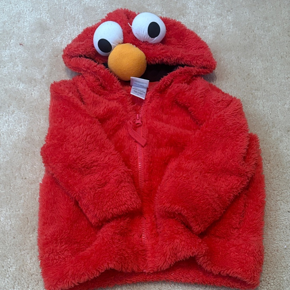 Red Fuzzy Elmo Hoodie